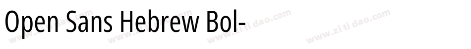 Open Sans Hebrew Bol字体转换